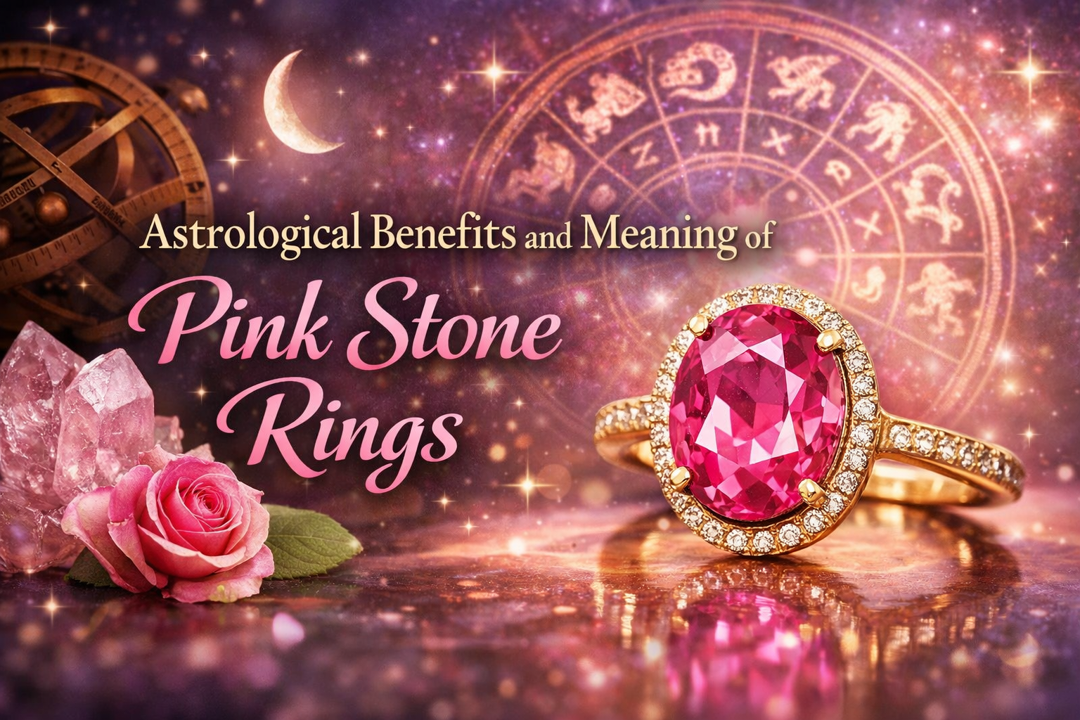 Astrological Benefits and Meaning of Pink Stone Rings