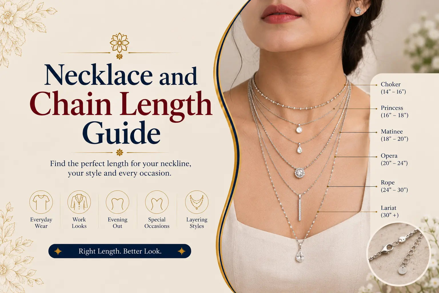 Necklace and Chain Length Guide: Charts, Sizes and How to Measure