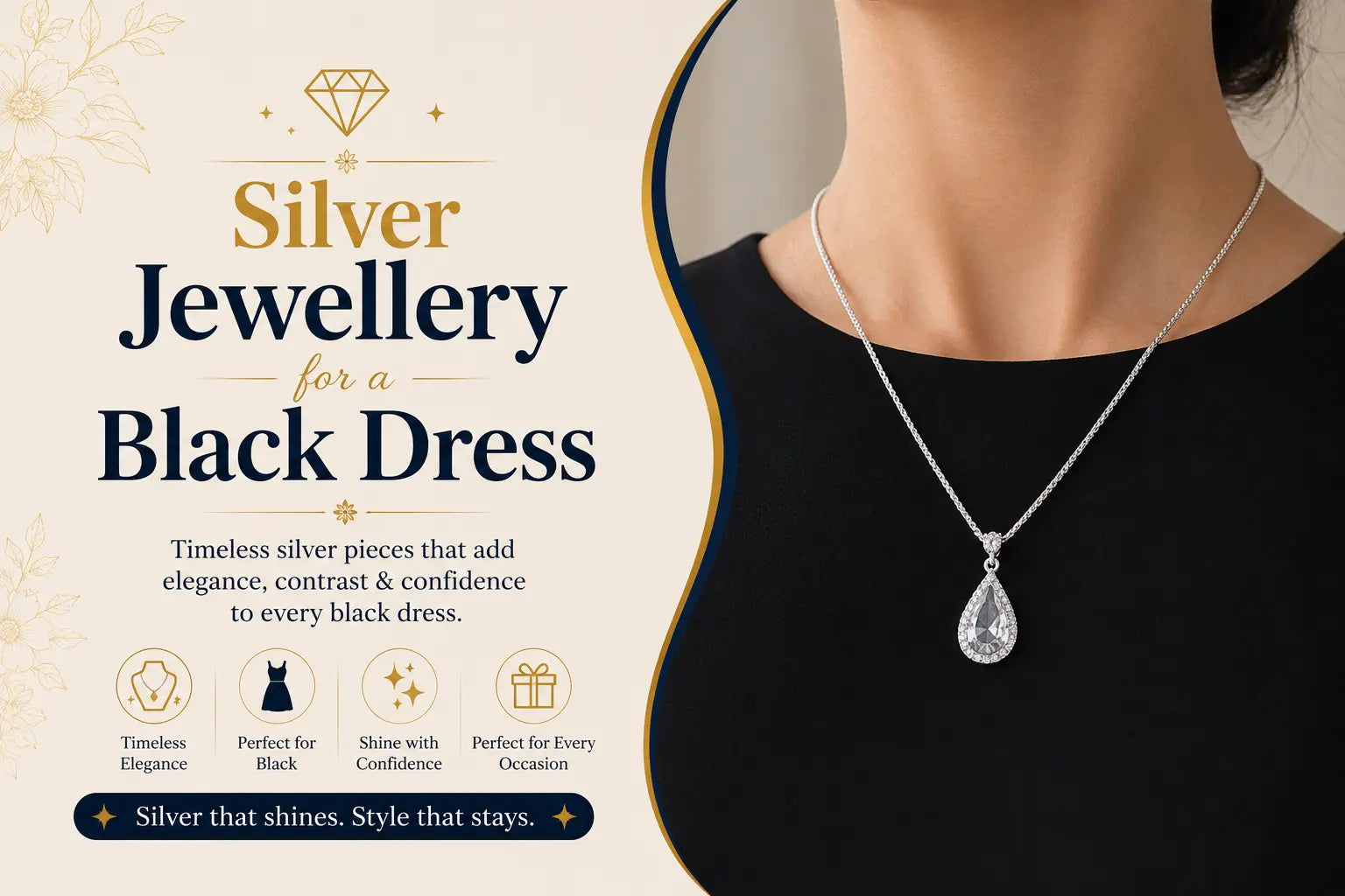 What Jewellery Goes With a Black Dress? Silver vs Gold