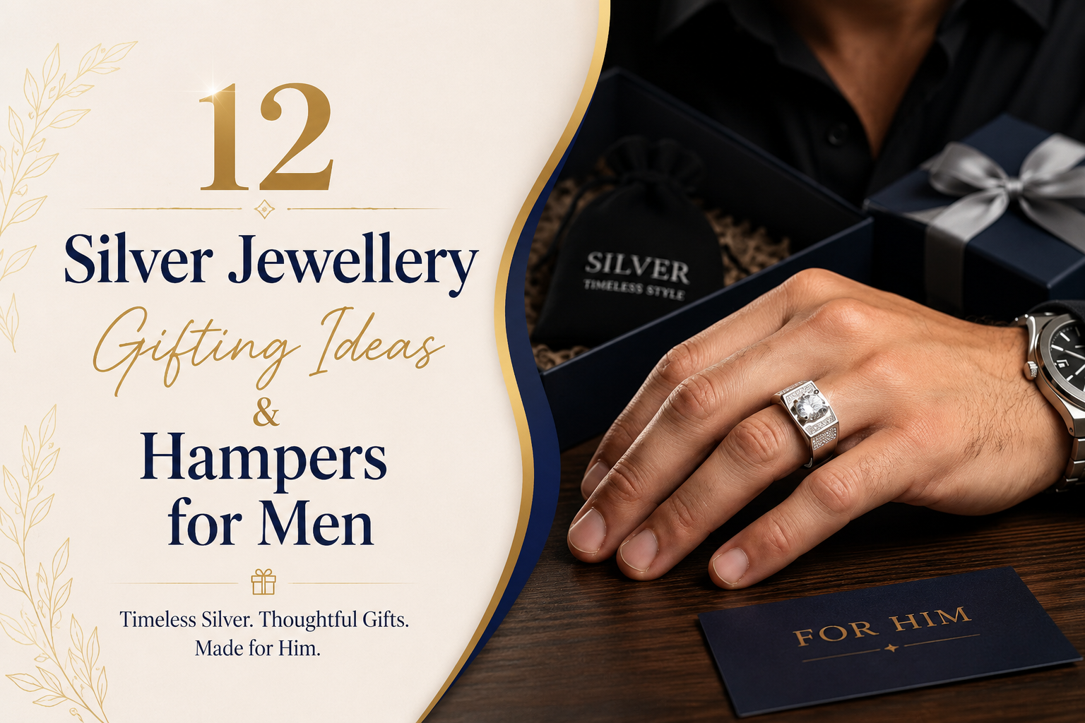 blog banner silver jewellery gifting ideas for men