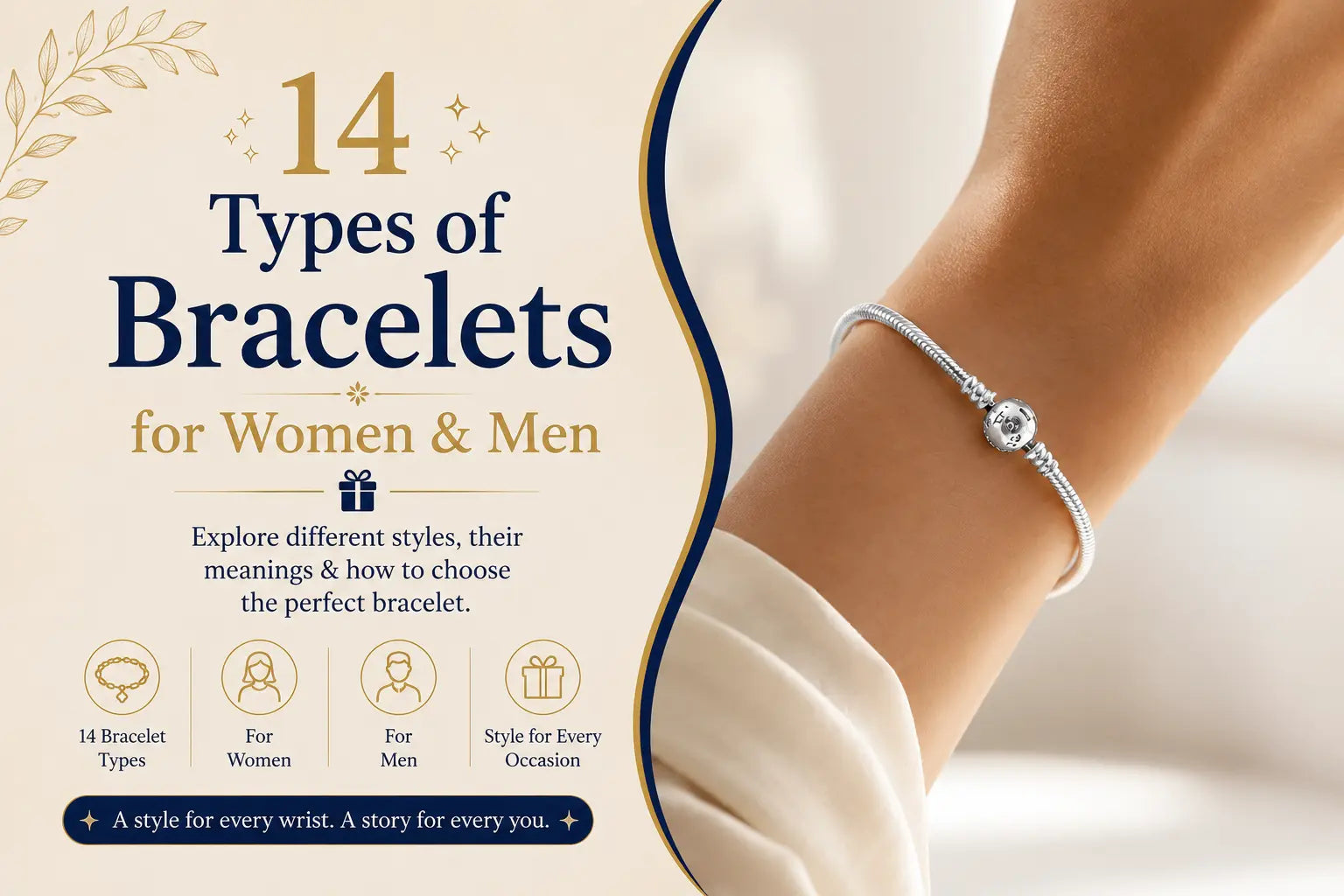 types of bracelets for men and women blog banner