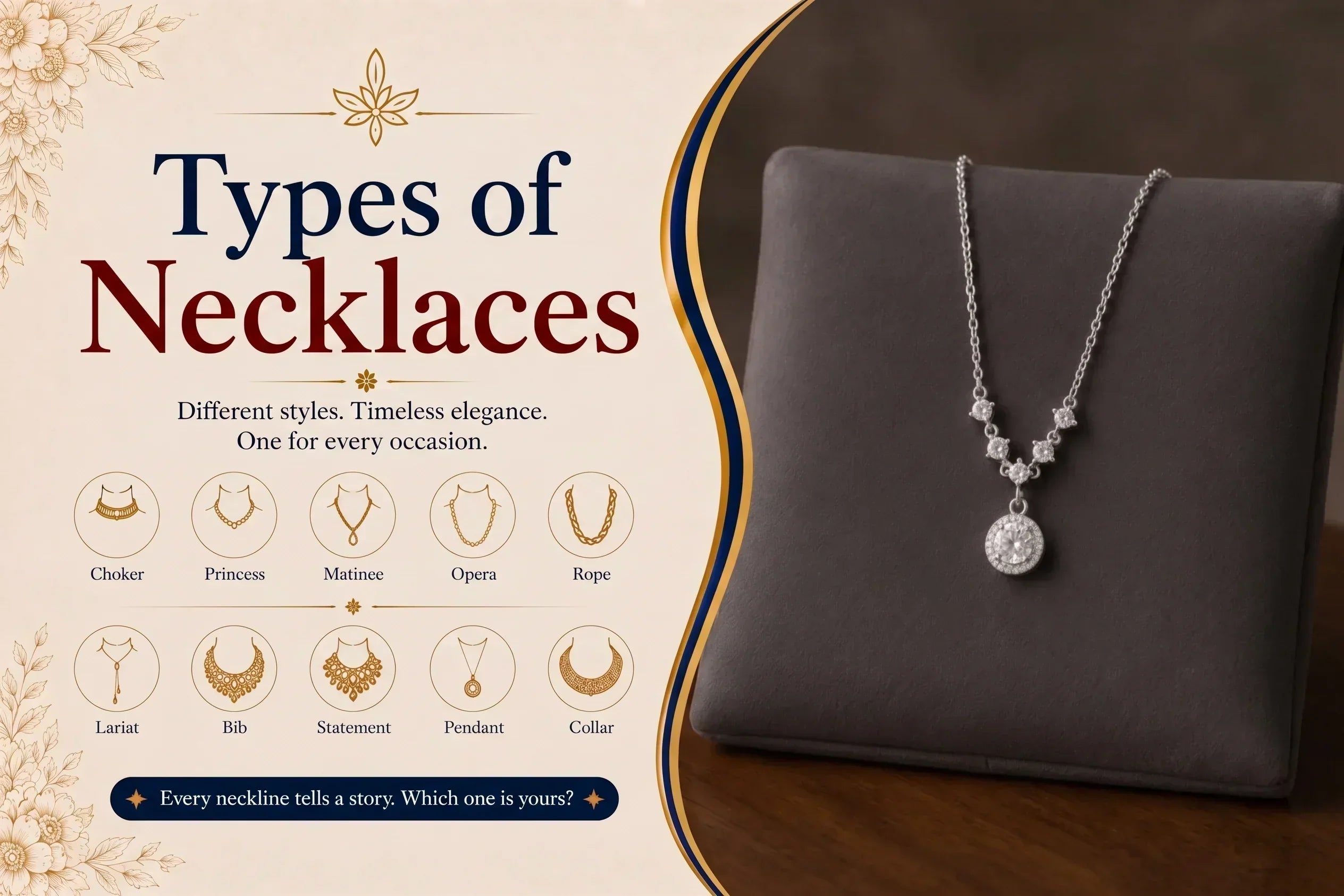 types of necklaces blog banner