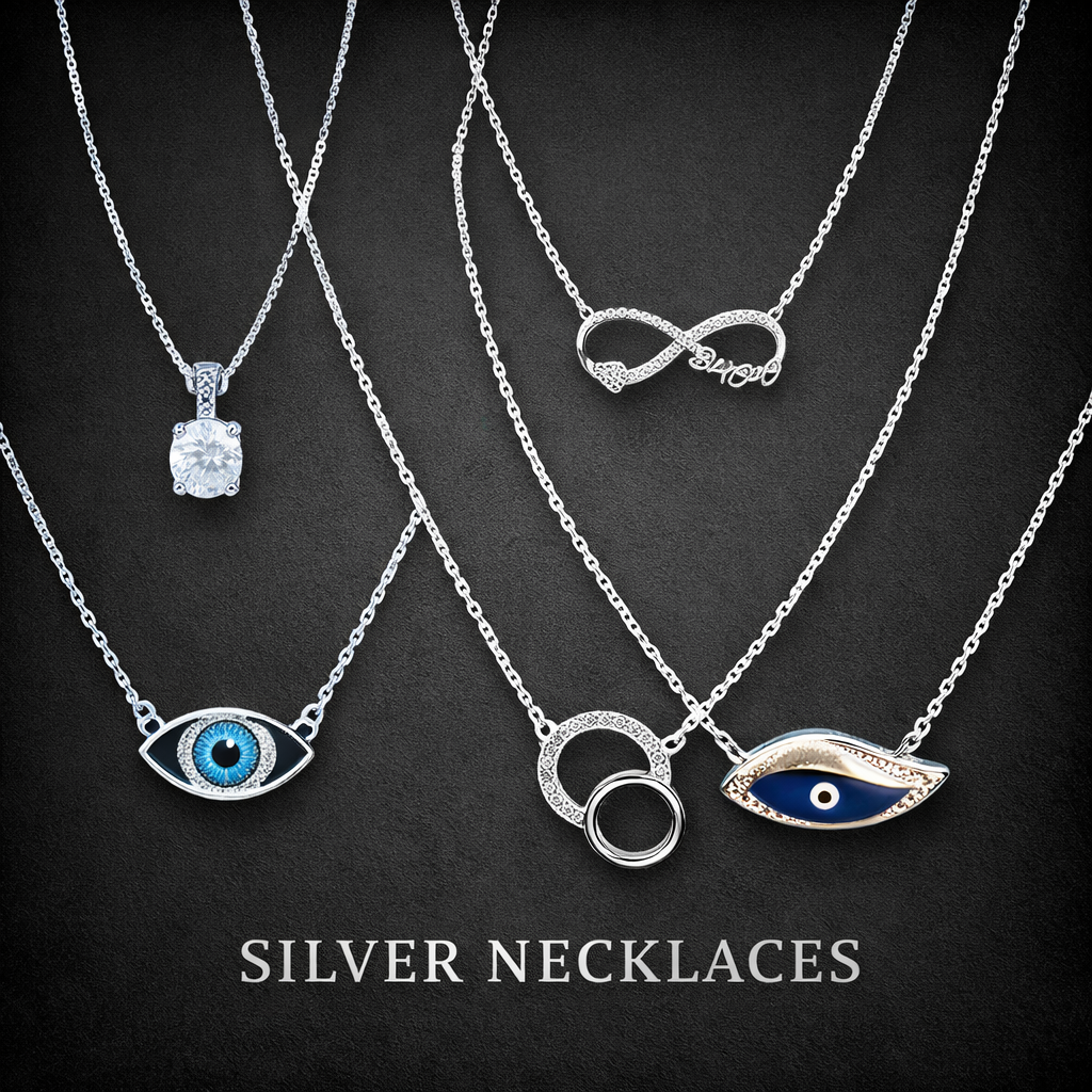 Buy Silver Necklaces Online | Jiya Gold Palace