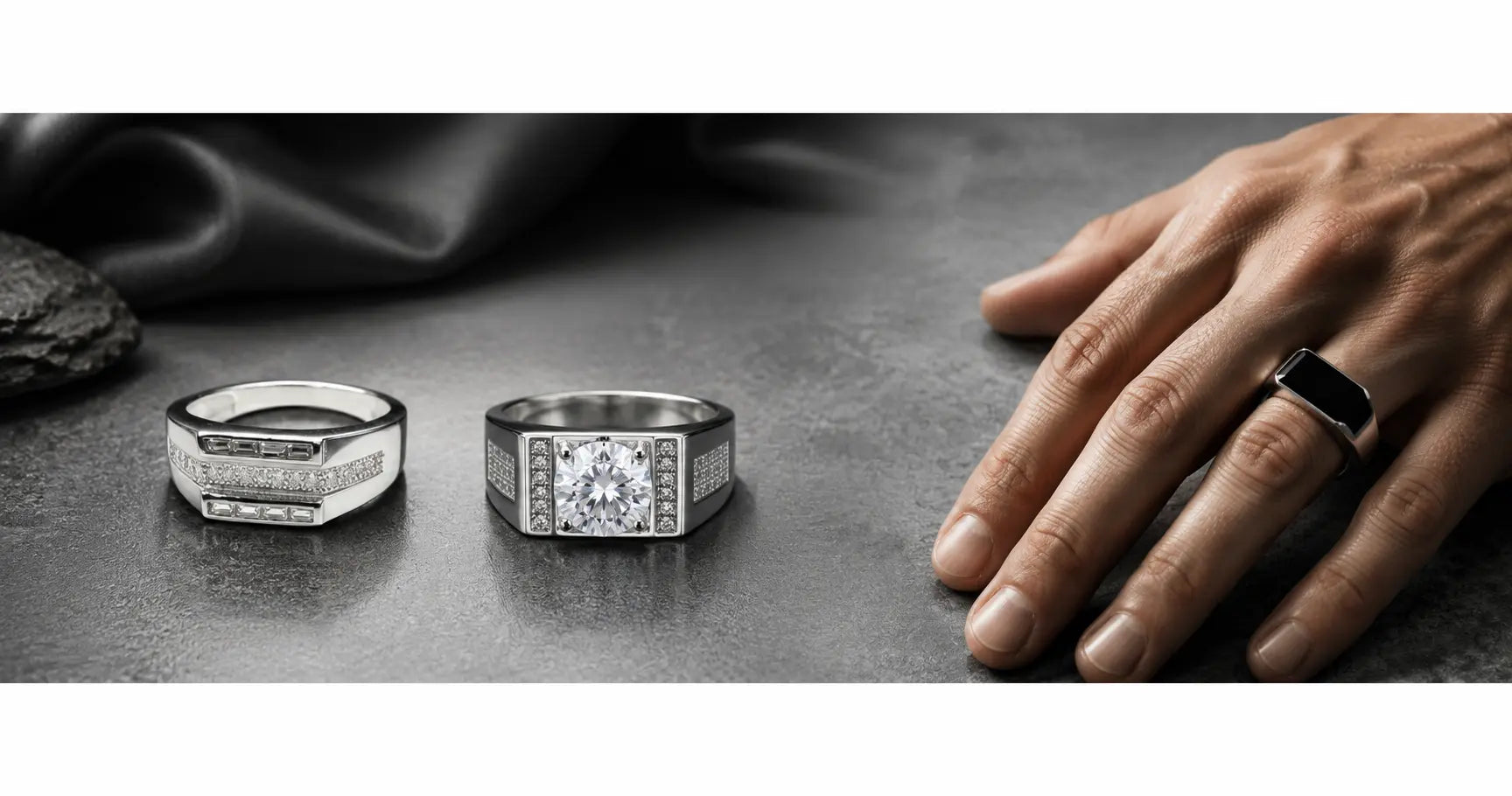 silver rings for men collections page