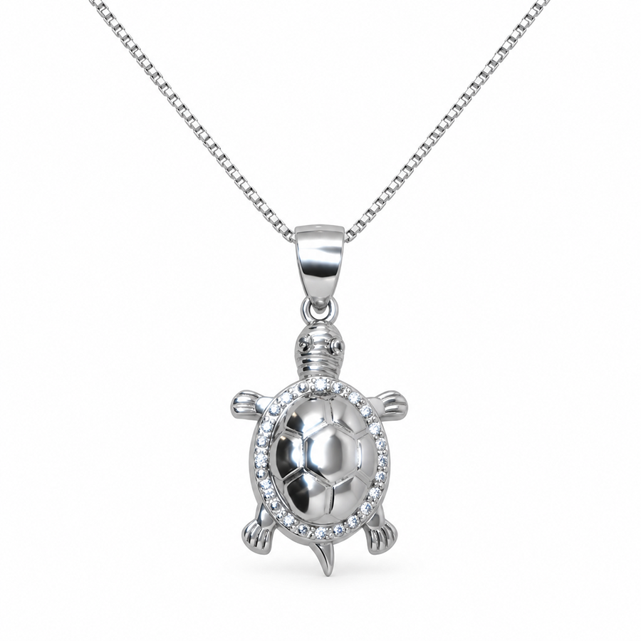 Silver Turtle Pendant