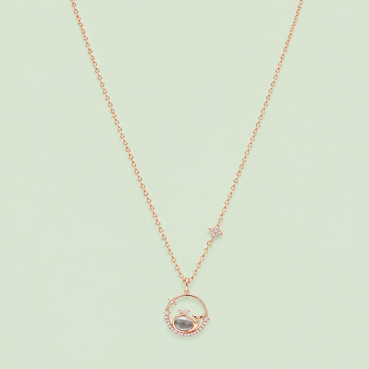 Silver Open Circle Pendant Necklace