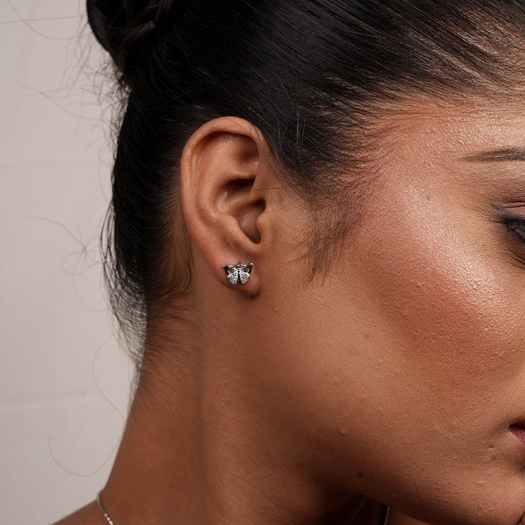 Silver Marquise Trefoil CZ Necklace & Earring Set