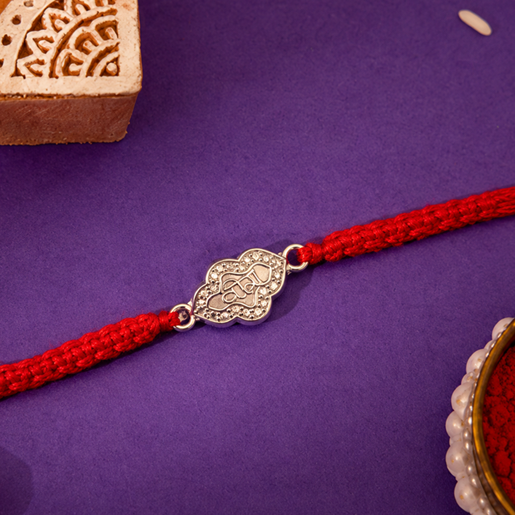 Veera Classic Silver Rakhi