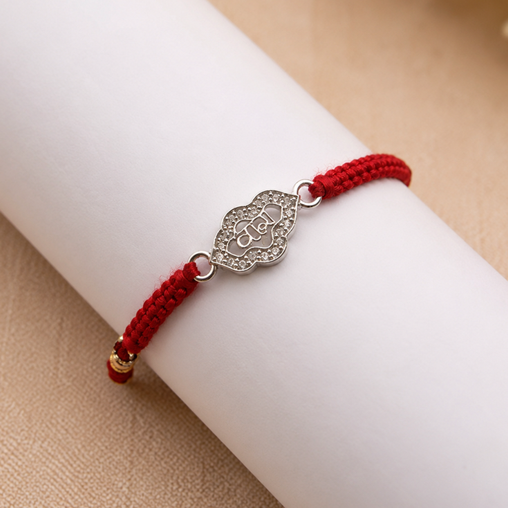 Veera Classic Silver Rakhi