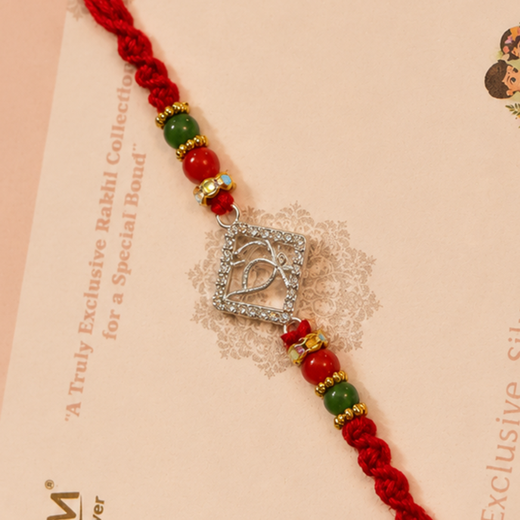 Divine Ek Onkar Silver Rakhi