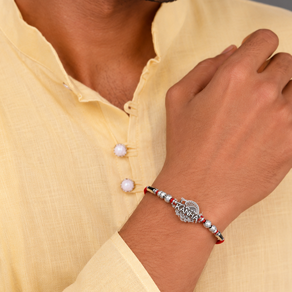 Divine Kanha Silver Rakhi