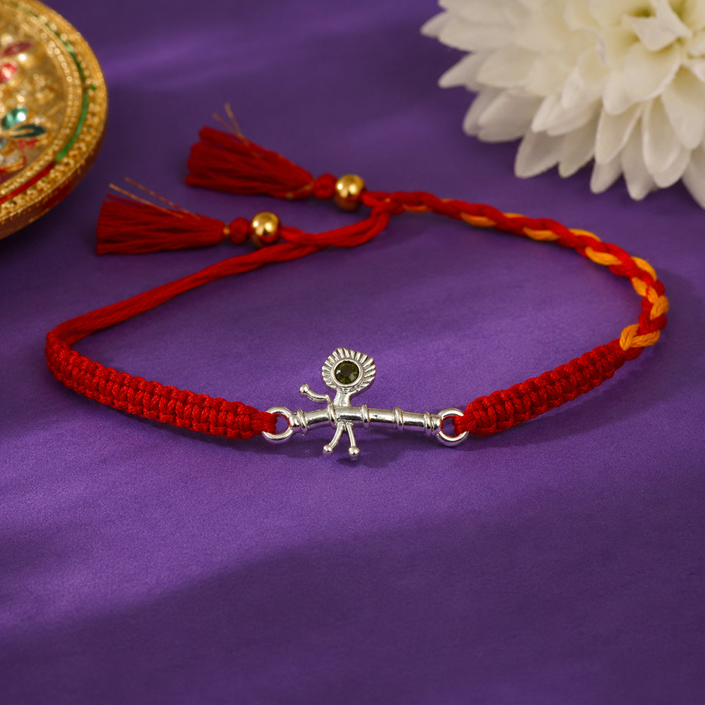 Silver Krishna Kanha Rakhi
