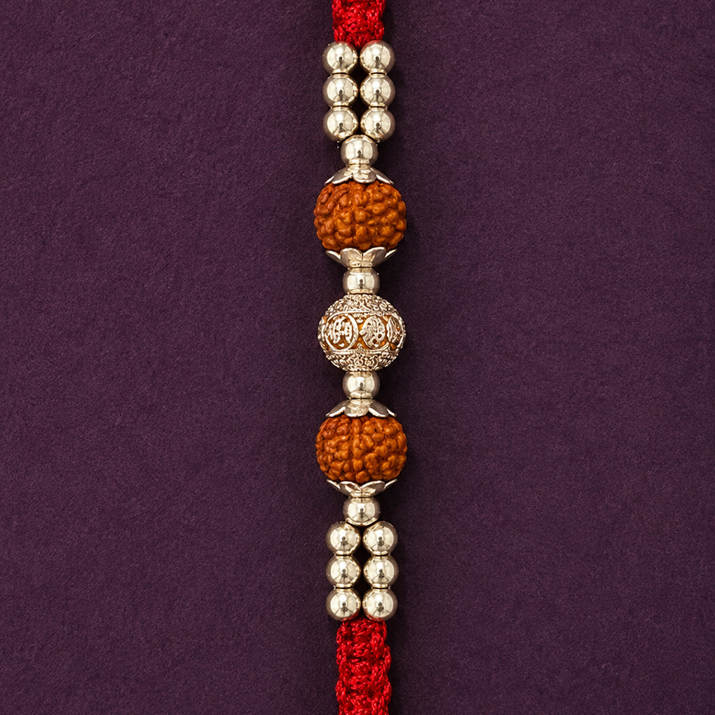 Rudraksha Ganesha Bead Rakhi