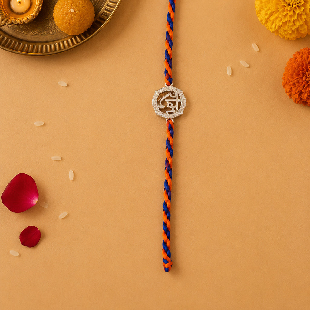 Silver Om Ganesha Rakhi