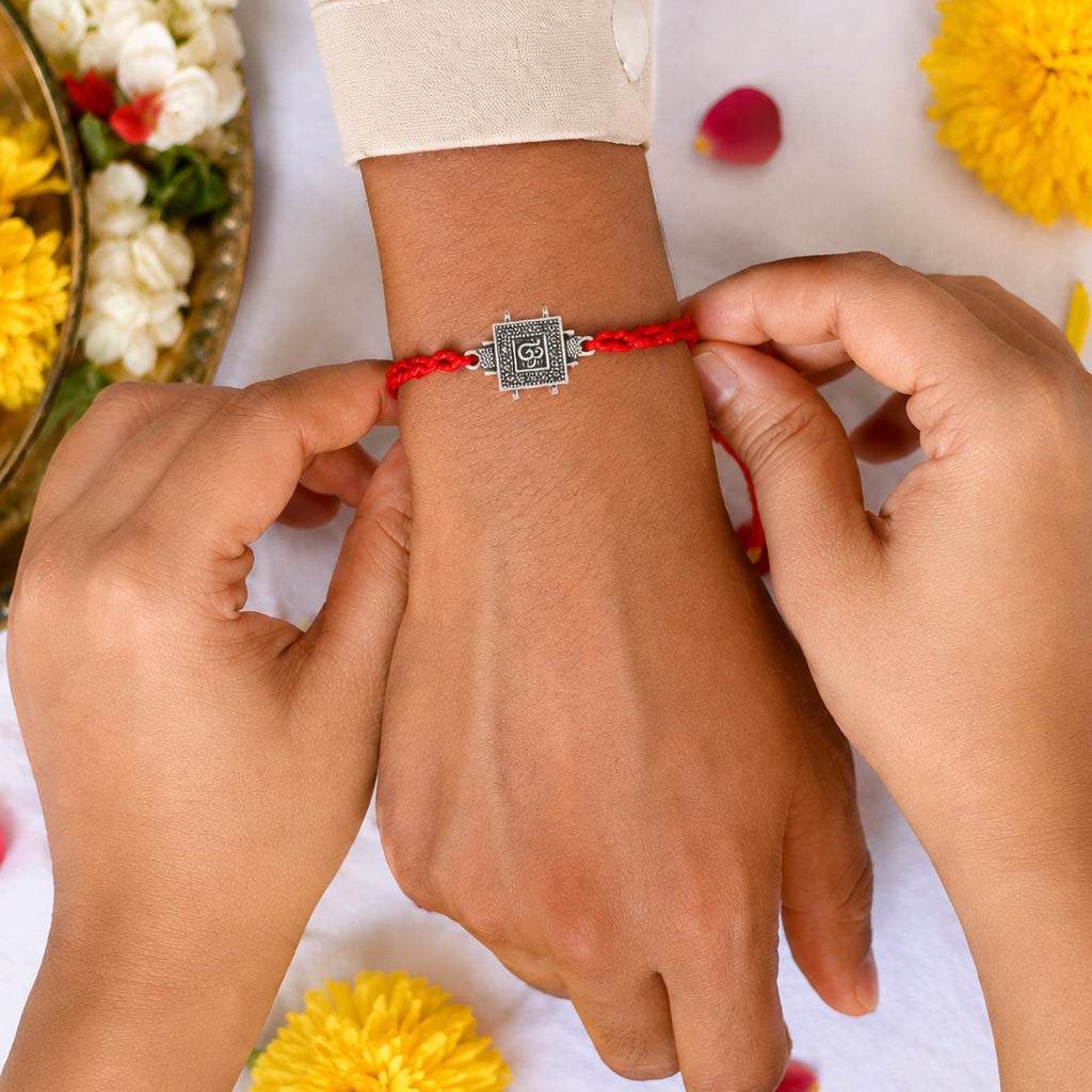Silver Shree Yantra Rakhi