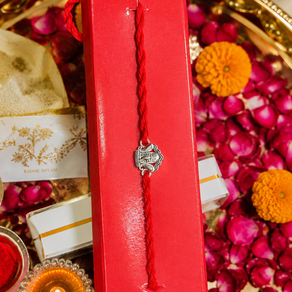 Silver Petite Ganesha Rakhi