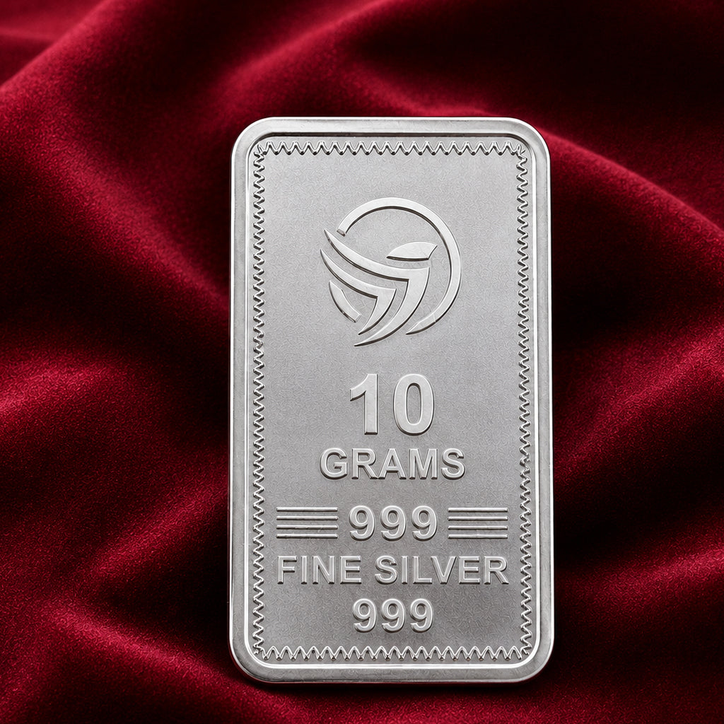 Rose Design Silver Bar (999 Fine Silver)