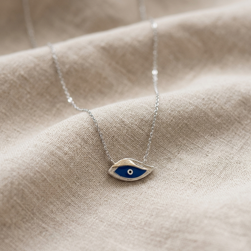 Stylish Evil Eye Lucky Charm Necklace - 2