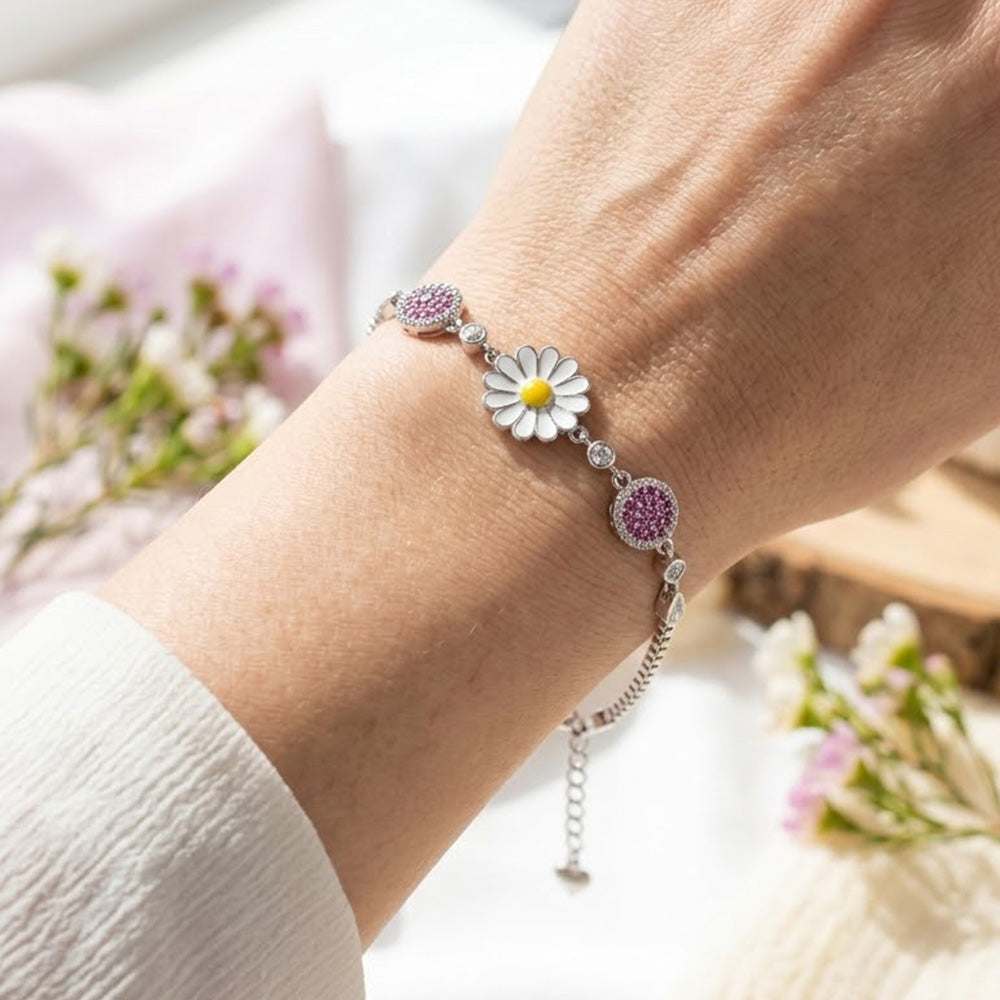 Trendy Silver Bracelet for Girls