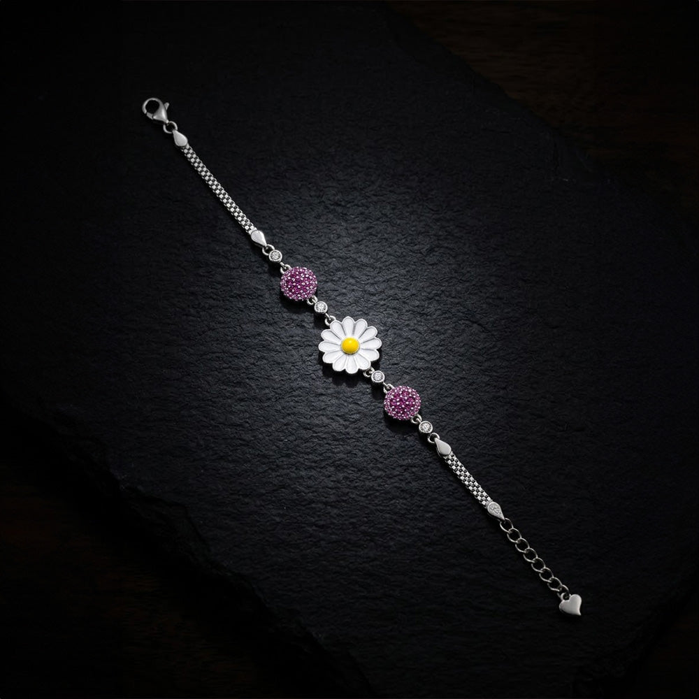 Trendy Silver Bracelet for Girls