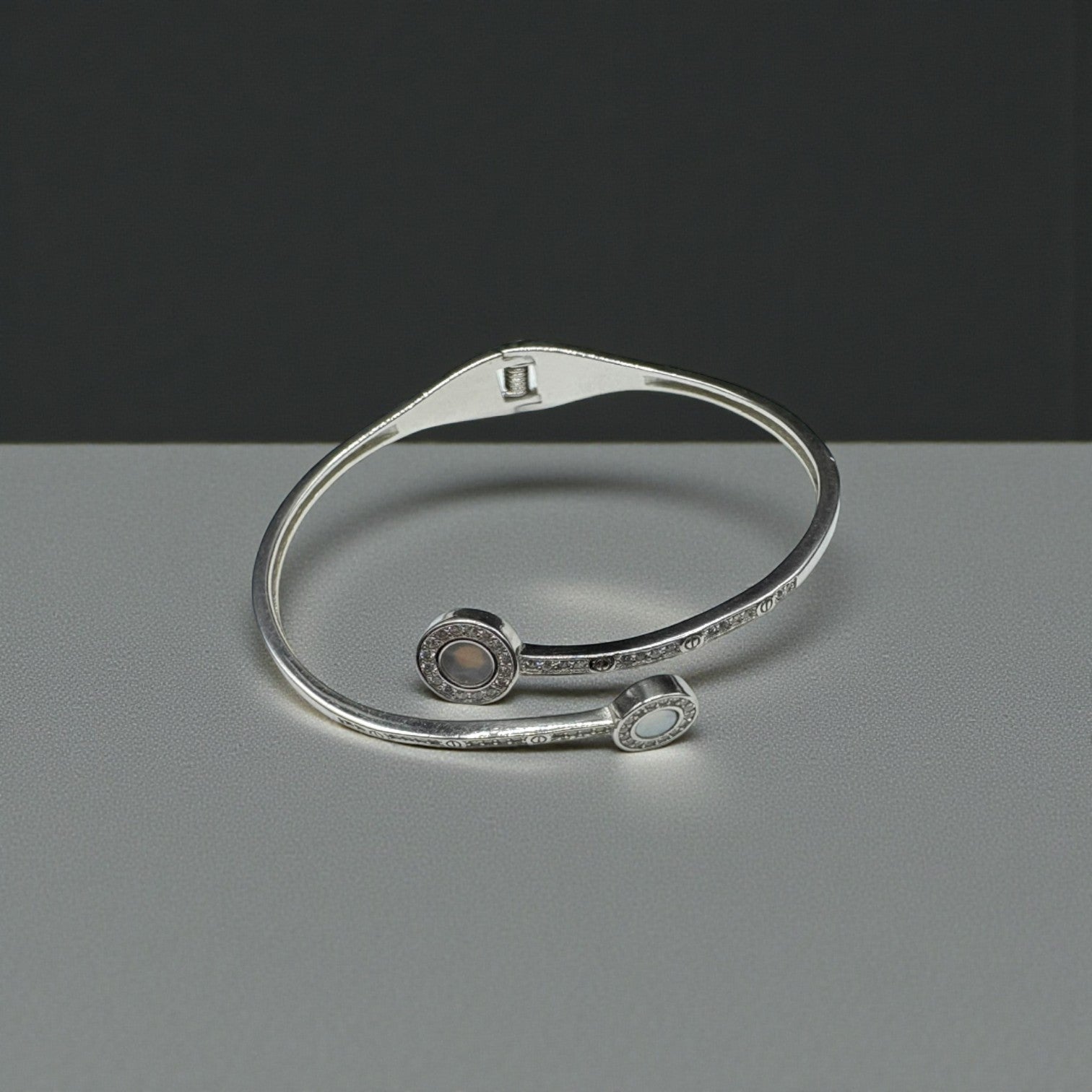Dual Circle Open Bracelet for Women