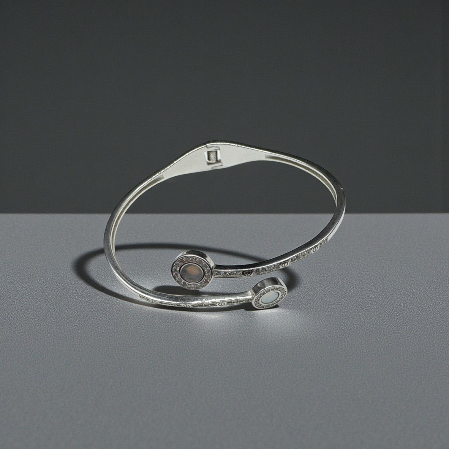 Dual Circle Open Bracelet for Women
