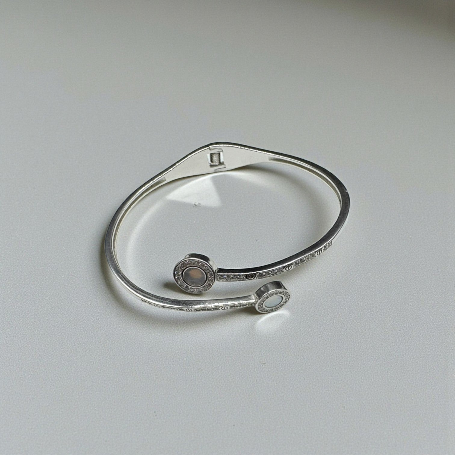 Dual Circle Open Bracelet for Women