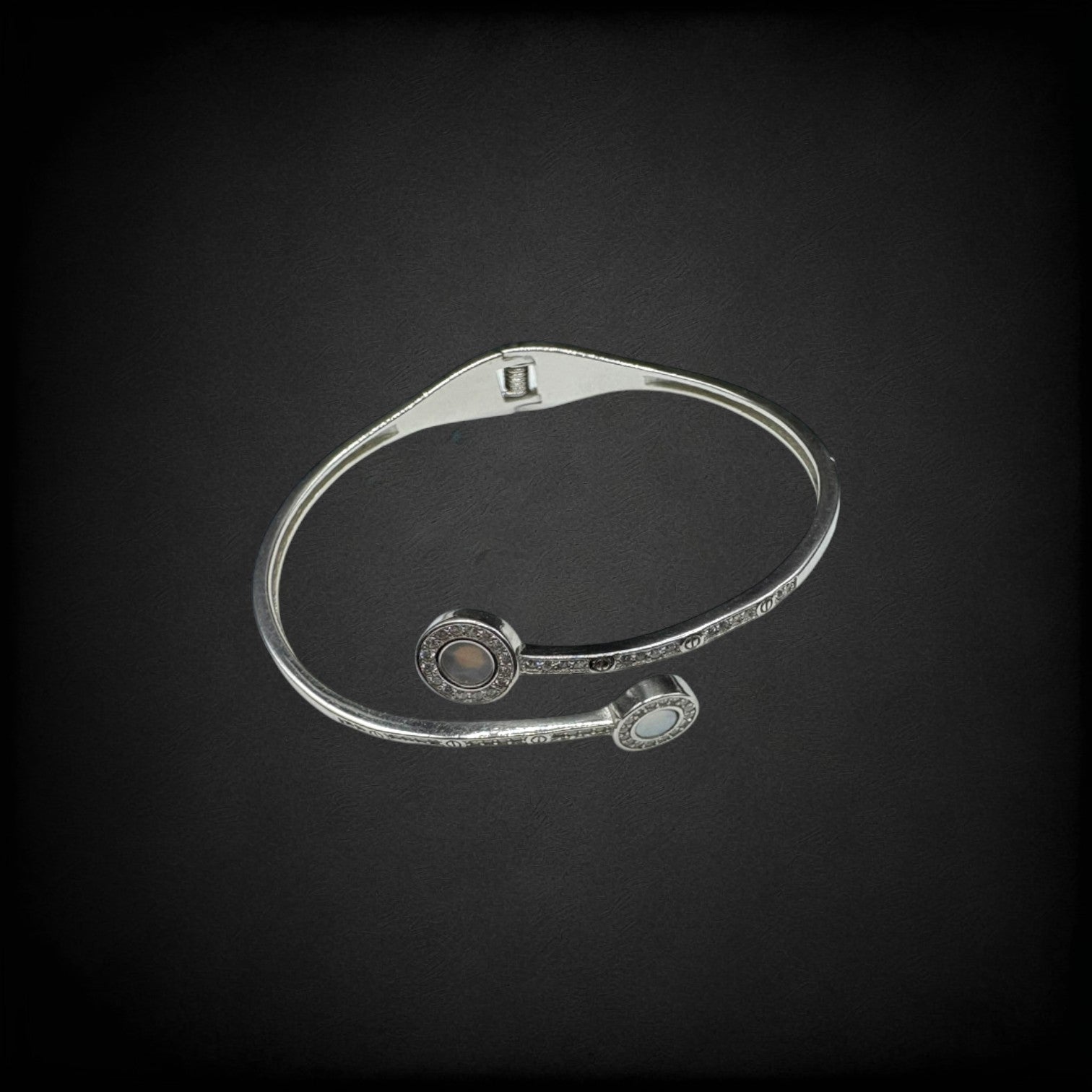 Dual Circle Open Bracelet for Women