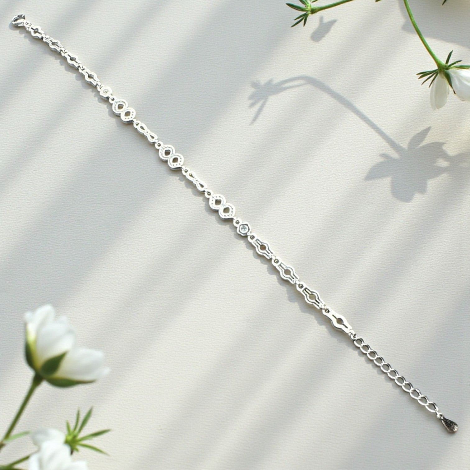 Infinity Link Silver Bracelet