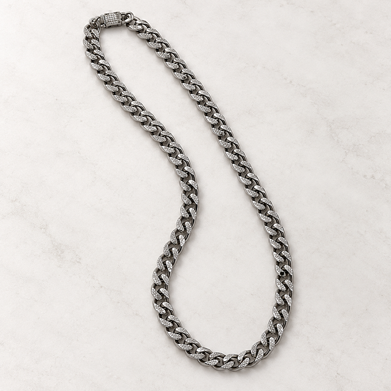 Silver Classic Cuban Link Chain