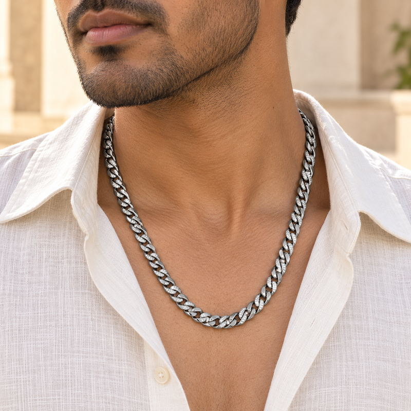 Silver Classic Cuban Link Chain