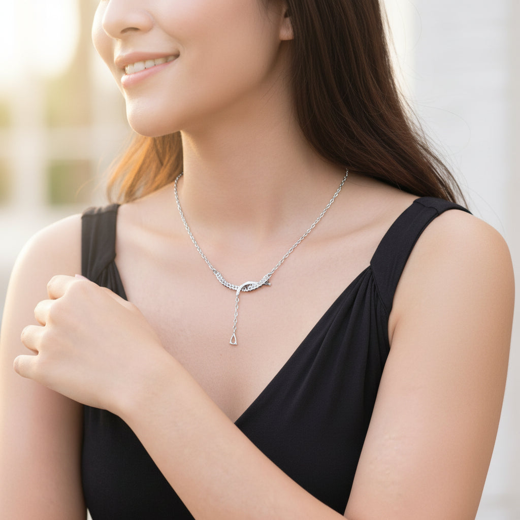 Sterling Silver Adjustable Slider Necklace