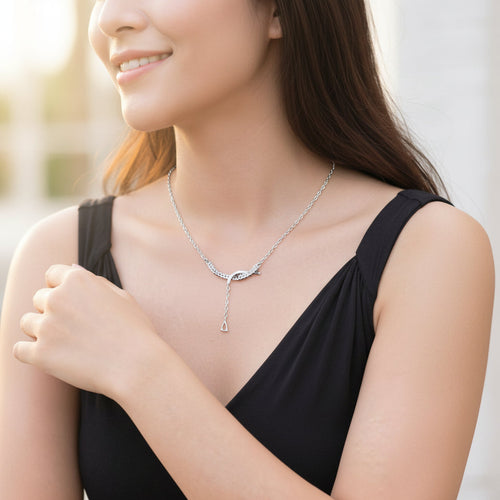 Sterling Silver Adjustable Slider Necklace